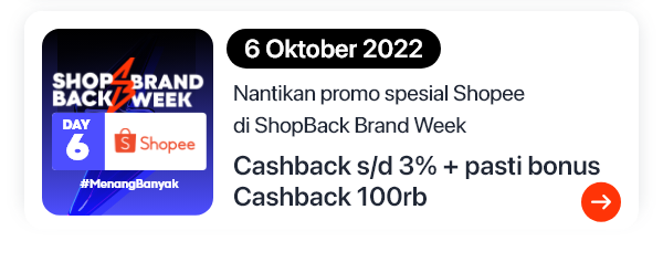Reminder ShopBack Brand Week