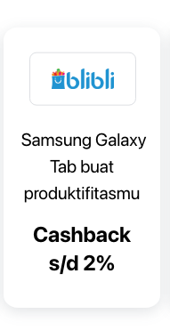 Blibli Samsung Tablet