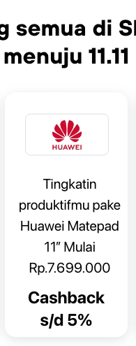 Shopee Huawei